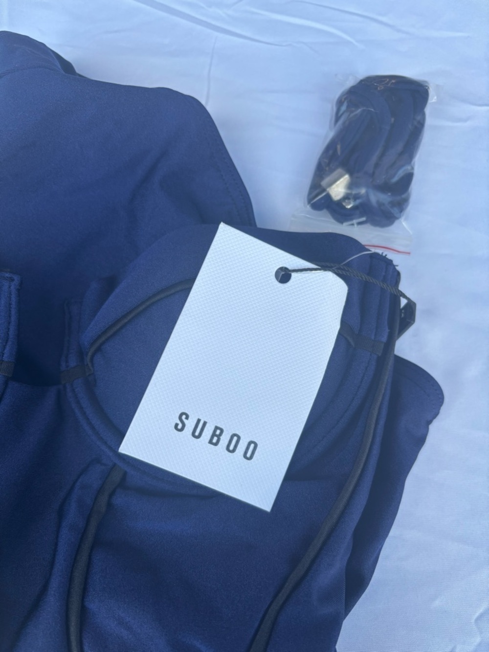 Suboo Navy and Black Paneled One Piece Swimsuit NWT size 0 - Picture 8 of 8